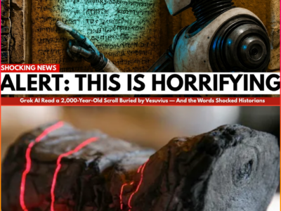 Grok AI Read a 2,000-Year-Old Scroll Buried by Vesuvius — And the Words Shocked Historians