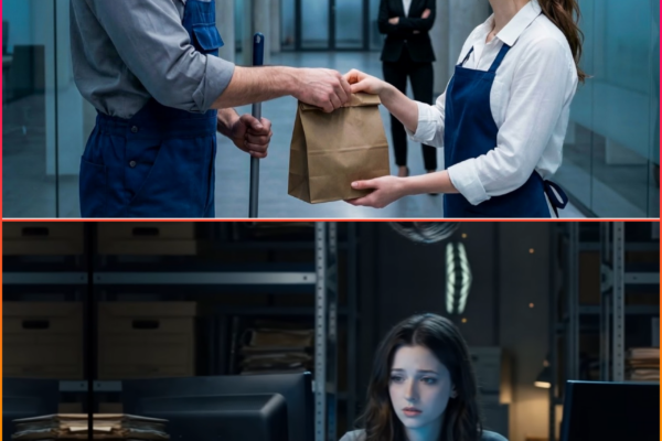 Millionaire Works as Janitor for a Week—A Simple Girl Brings Him Lunch Without Knowing He’s Her Boss